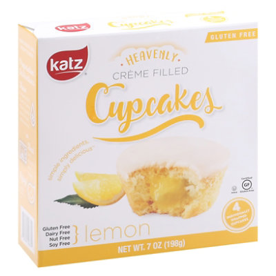 Katz  Cupcakes Lemon Creme Gf - 7 Oz