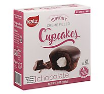 Katz Gluten Free Heavenly Cupcakes Chocolate Creme Filled 4 Count - 7 Oz