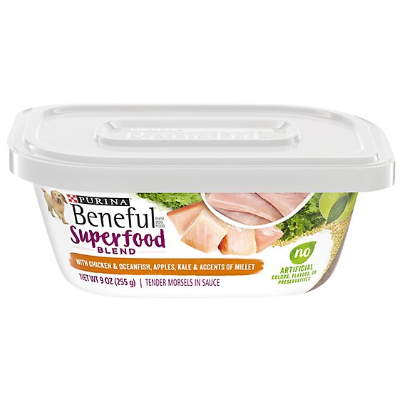 Beneful Dog Food Wet Chicken & Oceanfish Apples Kale & Accents Of Millet - 9 Oz