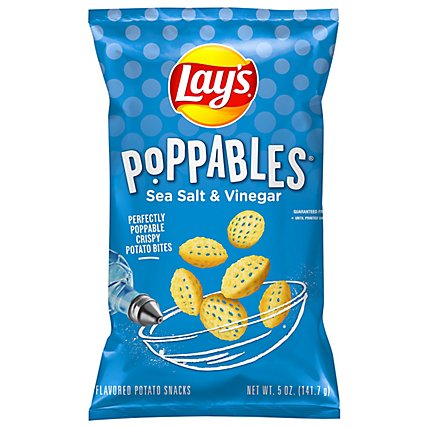 Lays Potato Snacks Poppables Sea Salt & Vinegar - 5 Oz - Image 1