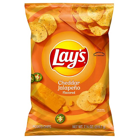 Lay's Cheddar Jalapeno Potato Chips - 7.75 Oz