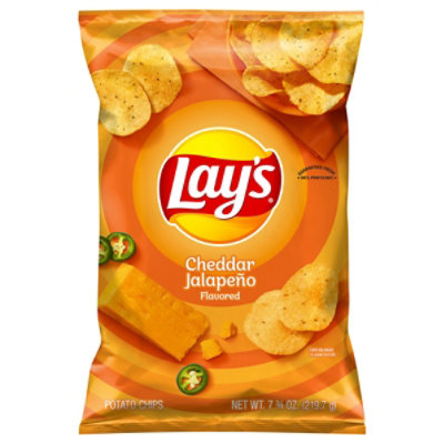 Lays Potato Chips Cheddar Jalapeno - 7.75 Oz