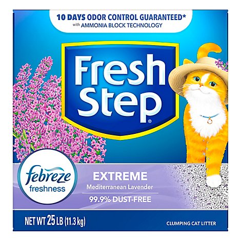 Fresh Step Cat Litter Clumping Extreme Mediterranean Lavender - 25 Lb