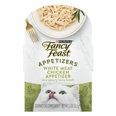 Fancy Feast Cat Food Wet Appetizers Chicken 1.1 Oz safeway