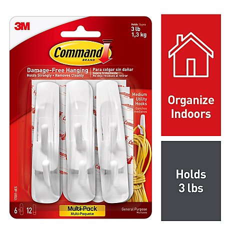 Command Damage-Free Picture Frame Hanger 1 ea Pack of 6 