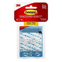 Command 3M Hooks Mini Clear Value Pack - 18 Count - Image 2