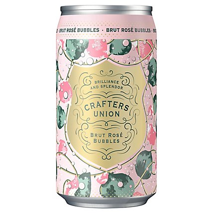 Crafters Union Bubbles Brut Rose Wine Can - 375 Ml - Image 1