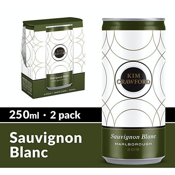 Kim Crawford Sauvignon Blanc White Wine Cans - 2-250 Ml