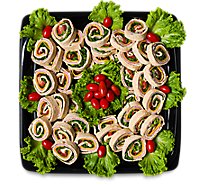 Deli Catering Tray Sandwich Pinwheel 16 Inch - Each