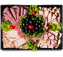 Deli Catering Tray Meat Lovers 16 Inch Square 20-24 Servings - Each