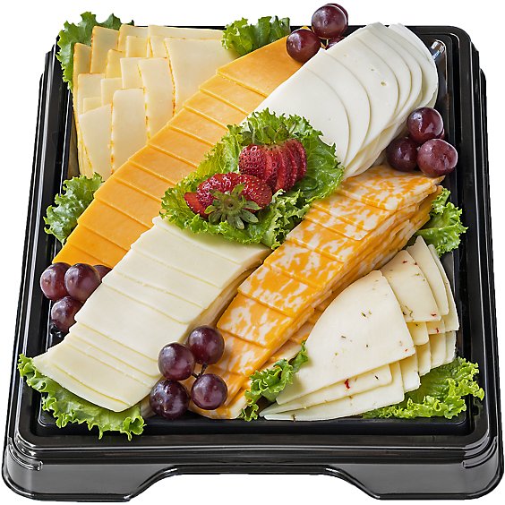 Deli Catering Tray Sliced Cheese 16 Inch Square Tray 30-36 Servings - Each (Please allow 48 hours for delivery or pickup)
