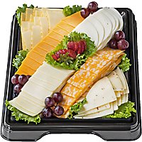 Deli Catering Tray Sliced Cheese 16 Inch Square Tray 30-36 Servings - Each (Please allow 48 hours for delivery or pickup) - Image 1