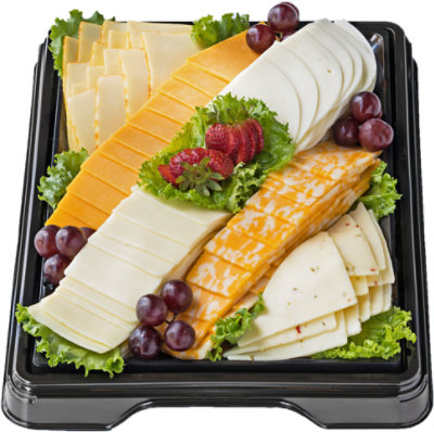 Deli Catering Tray Sliced Cheese 16 Inch 30-36 Servings - Each