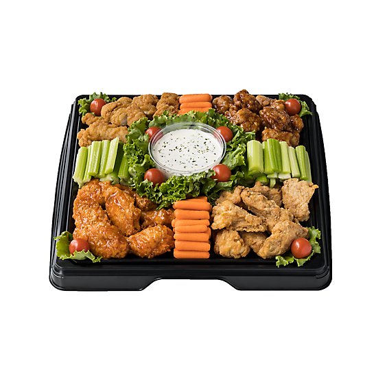 Deli Catering Tray Wing Fling 16 Inch (Please allow 48 hours for delivery or pickup)
