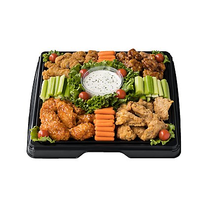 Deli Catering Tray Wing Fling 16 Inch (Please allow 48 hours for delivery or pickup) - Image 1