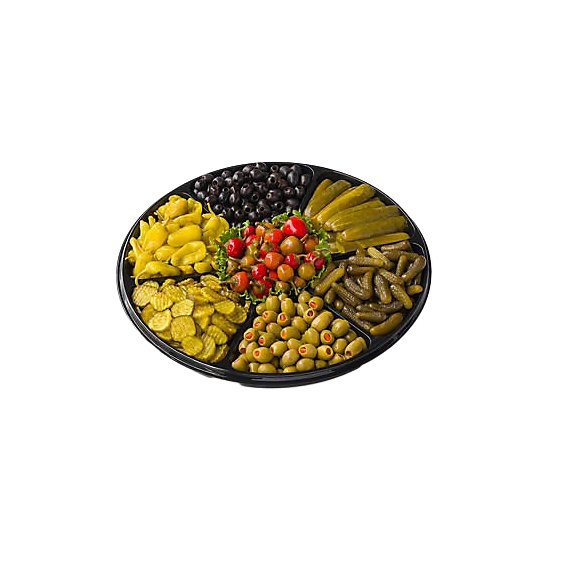Deli Catering Tray Relish 18 Inch (Please allow 48 hours for delivery or pickup)