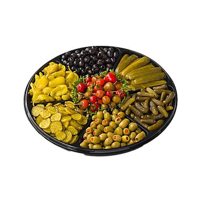 Deli Catering Tray Relish 18 Inch (Please allow 48 hours for delivery or pickup) - Image 1