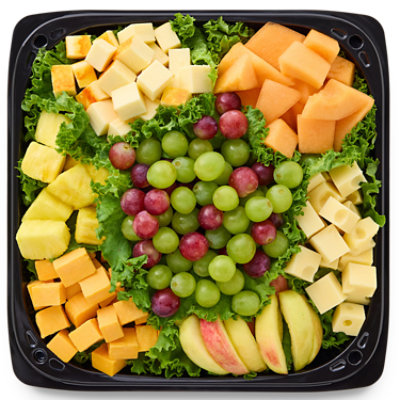 Deli Catering Tray Nibbler Fruit & Cheese 12 Inch - Each - Image 1