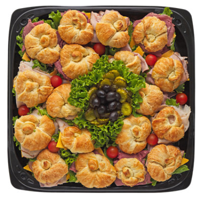 Deli Catering Tray Sandwich Croissant 16 Inch - Each - Image 1