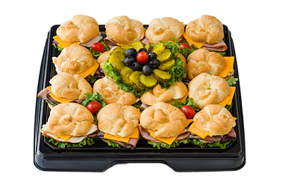 Deli Catering Tray Sandwich Croissant 18 Inch - Each (Please allow 24 hours for delivery or pickup)