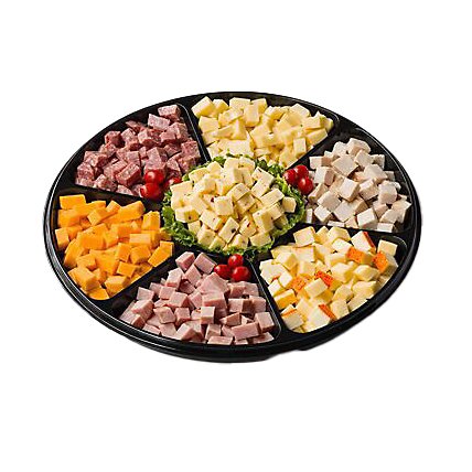 Deli Catering Tray Nibbler Meat & Cheese 18 Inch (Please allow 48 hours for delivery or pickup) - Image 1