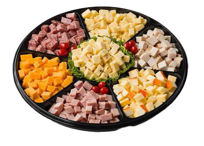 Deli Catering Tray Nibbler Meat & Cheese 18 Inch - Each