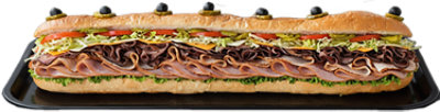 Deli Catering Tray 3 Foot Submarine Sandwich All American - Each - Image 1