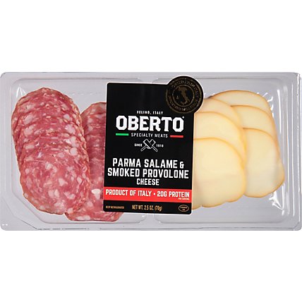 Oberto Parma Salame Smoked Provolone Cheese - 2.5 Oz - Image 2