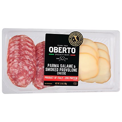 Oberto Parma Salame Smoked Provolone Cheese - 2.5 Oz - Image 1