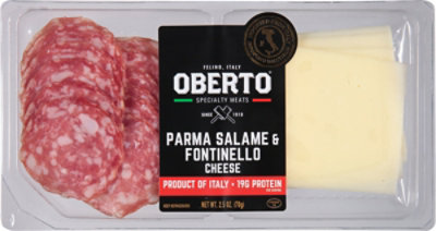 Oberto Parma Salame Fontinello Cheese - 12-2.50 Oz - Image 2