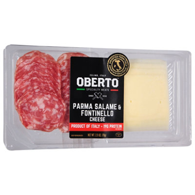 Oberto Parma Salame Fontinello Cheese - 12-2.50 Oz - Image 1