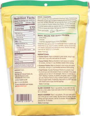 Bobs Red Mill Organic Corn Grits Polenta - 24 Oz - Image 5