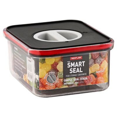 3 Set, Neoflam Airtight Rectangular Smart Seal Food Storage Containers, BPA  free