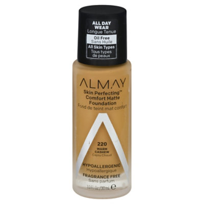 Almay Skin Perfecting Foundation Comfort Matte Warm Cashew - 10 Fl. Oz.