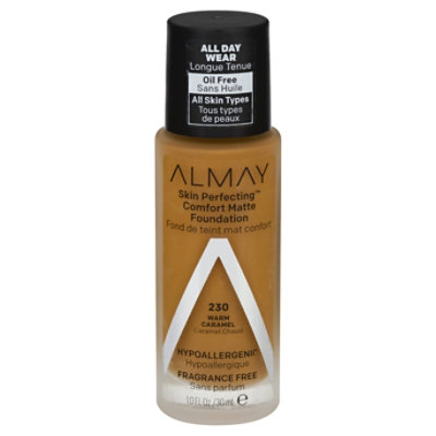 Almay Skin Perfecting Foundation Comfort Matte Warm Caramel - 10 Fl. Oz.