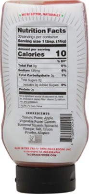 True Made Foods Ketchup Vegetable No Added Sugar - 17 Oz - Image 6