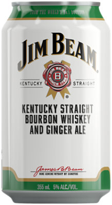 Jim Beam And Ginger Ale 6 Pack - 6-355 Ml