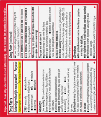 Tylenol Childrens Pain Reliever/Fever Reducer Dissolve Packs Wild Berry - 18 Count - Image 4