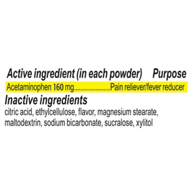 Tylenol Childrens Pain Reliever/Fever Reducer Dissolve Packs Wild Berry - 18 Count - Image 3