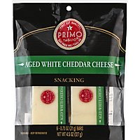 Primo Taglio Cheese Snacking Aged White Cheddar - 6-0.75 Oz - Image 2