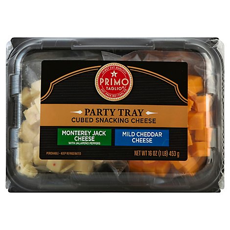 Primo Taglio Tray Cubed Snacking Cheese - 16 Oz