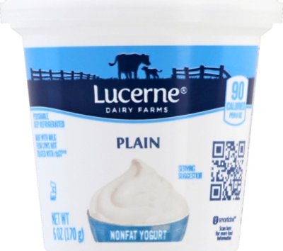 Lucerne Yogurt Nonfat Plain - 6 Oz - Image 2