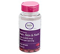 Signature Care Supplement Hair Skin Nails 5000 Mg - 120 Count
