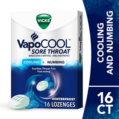 Disgust – Allover Cold Vicks VapoCool Sore Throat LOzenges Cooling + Numbing Winterfrost