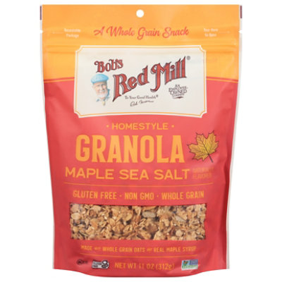 Bobs Red Mill Granola Homestyle Gluten Free Maple Sea Salt - 11 Oz