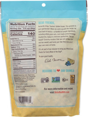 Bobs Red Mill Granola Homestyle Gluten Free Lemon Blueberry - 11 Oz - Image 5