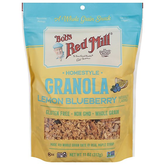 Bobs Red Mill Granola Homestyle Gluten Free Lemon Blueberry - 11 Oz