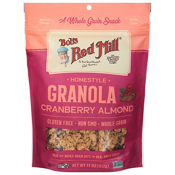 Bob's Red Mill Granola Homestyle Cranberry Almond - 11 Oz