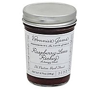 Bonnies Jams Jam Raspberry Lime Rickey - 8.75 Oz