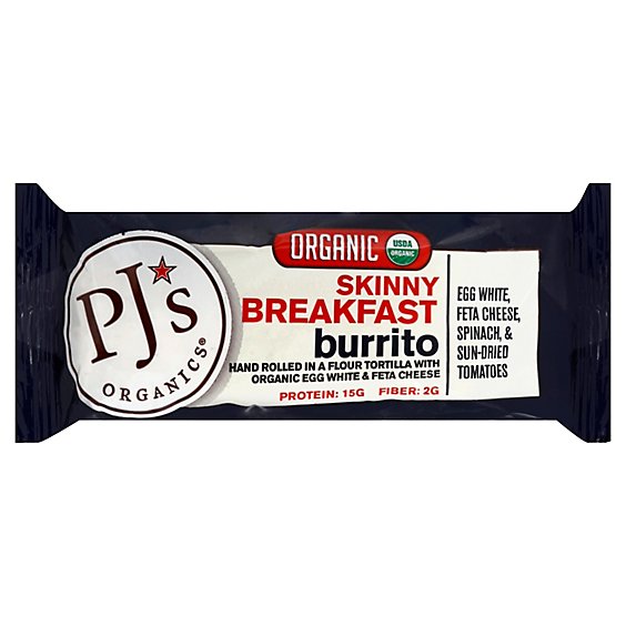 PJs Organics Burrito Skinny Breakfast - 6 Oz